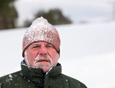 Senior can be particularly at risk of cold stress as temperatures drop.