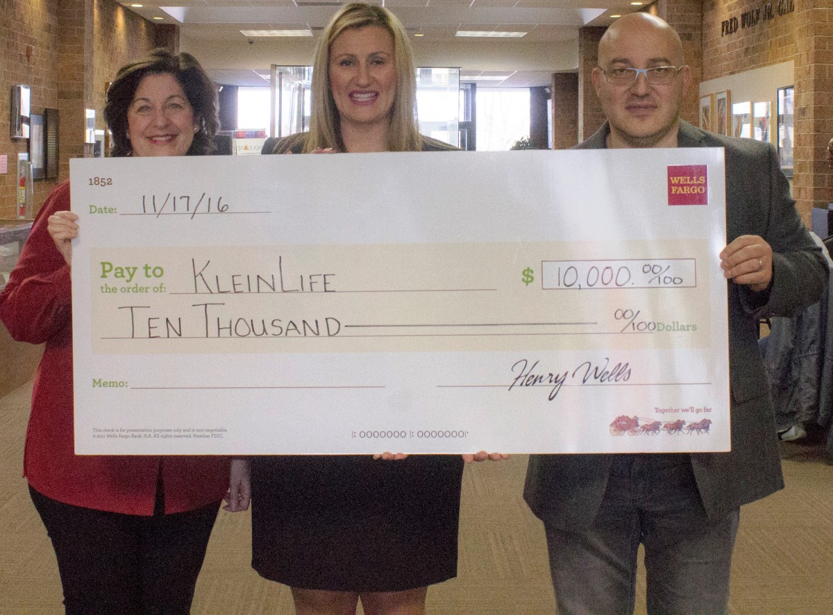 Wells Fargo Awards Grant to KleinLife